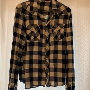 Plaid button down